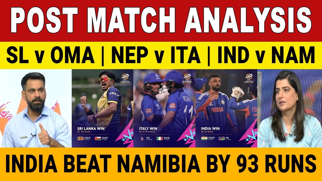 INDIA vs NAMIBIA | Post Match Analysis | India beat Namibia by 93 runs