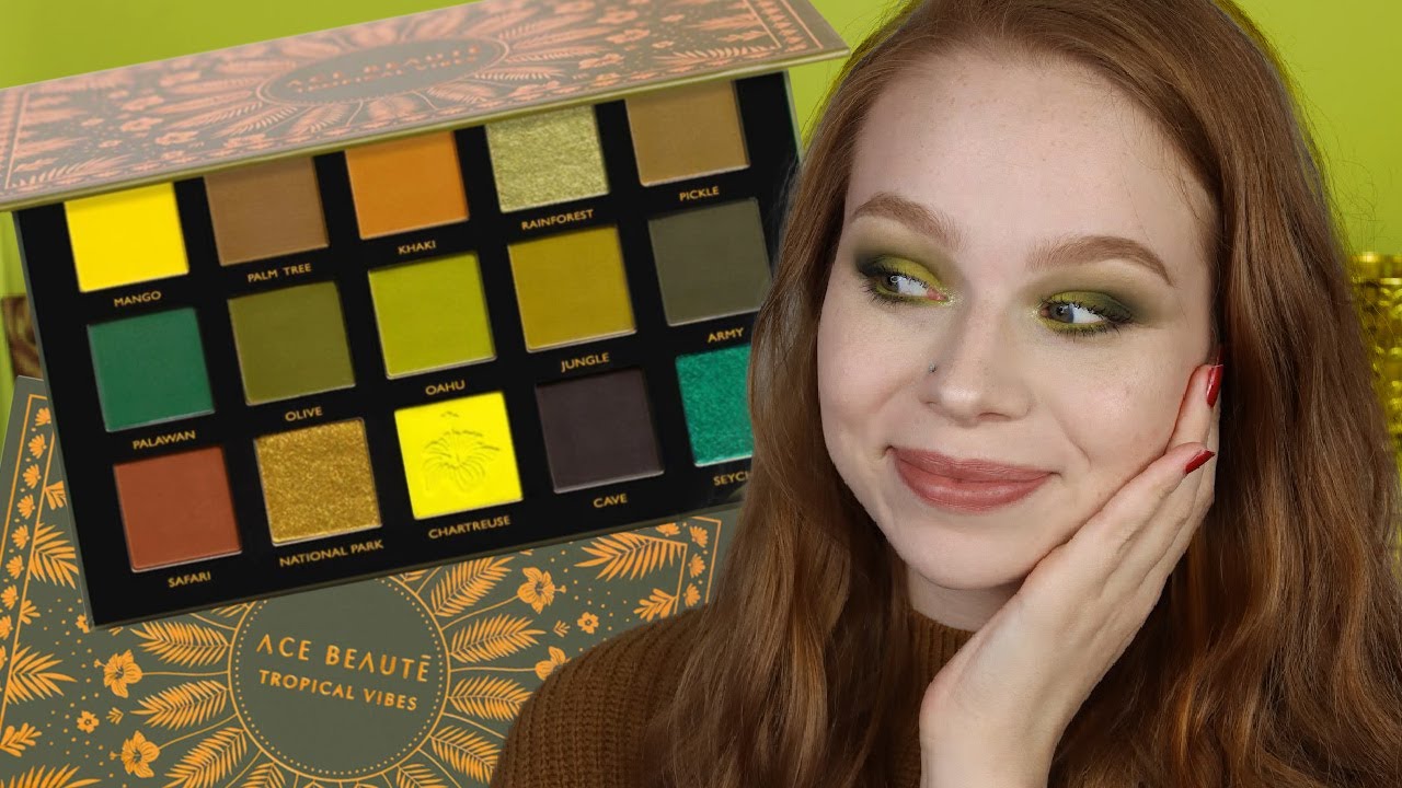 Ace Beaute Tropical Vibes Palette First Impression… The Perfect Grungy Green Palette!?