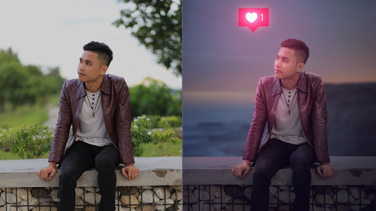 Adding Glowing Love Photo Effect Photoshop Tutorial