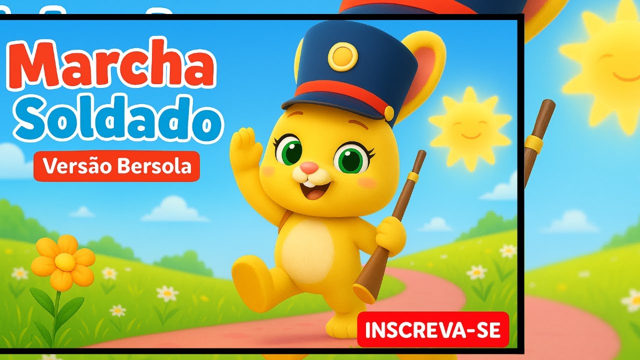 Marcha Soldado 🥁  Música Infantil Divertida  Versão Bersola – Canções e Carinho
