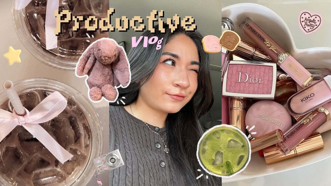 PRODUCTIVE day in my life 🌱: new skincare, nct jnjm debut, & making matcha ⭑.ᐟ