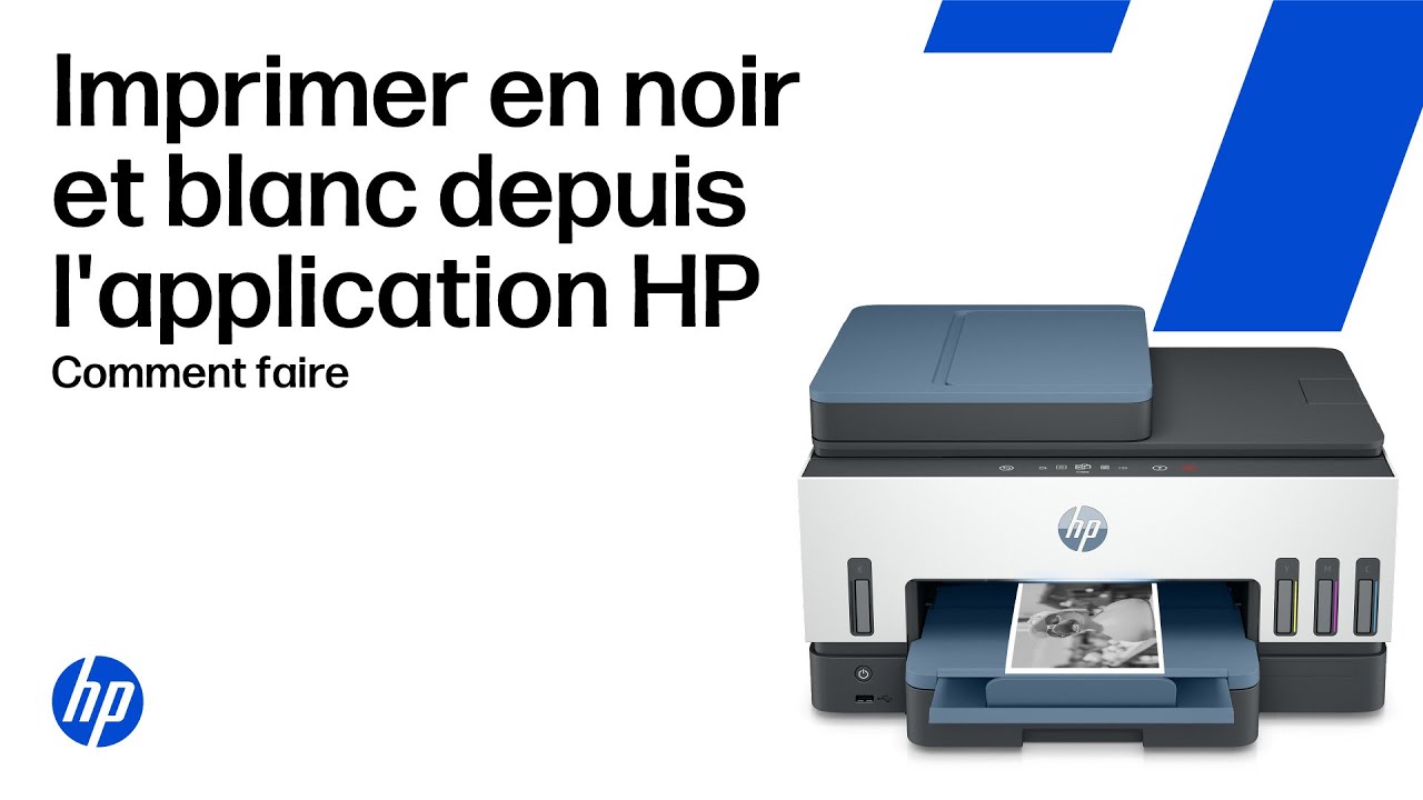 Imprimez en noir et blanc depuis l'application HP pour imprimantes HP