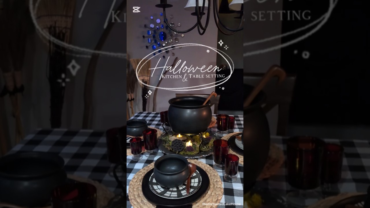 Halloween Kitchen & Table Setting