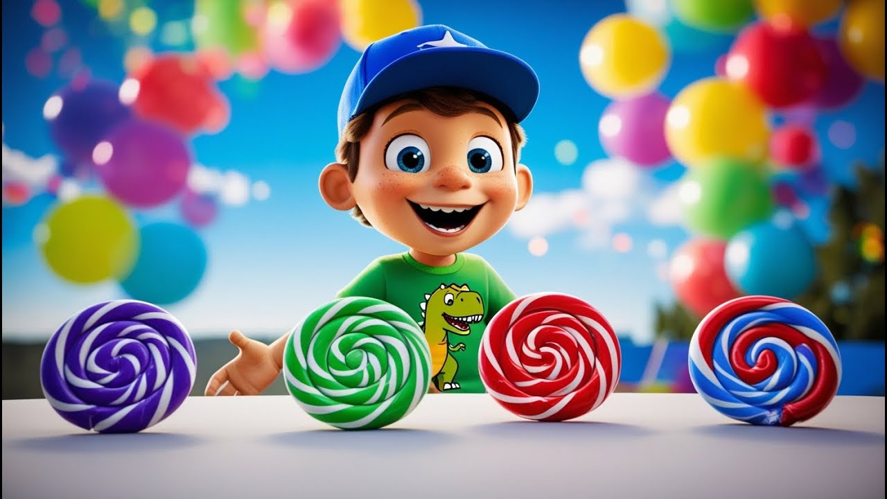 🍭 Lollipop Finger Familienlied 🎵 - Spa&szlig;iges Kinderlied!