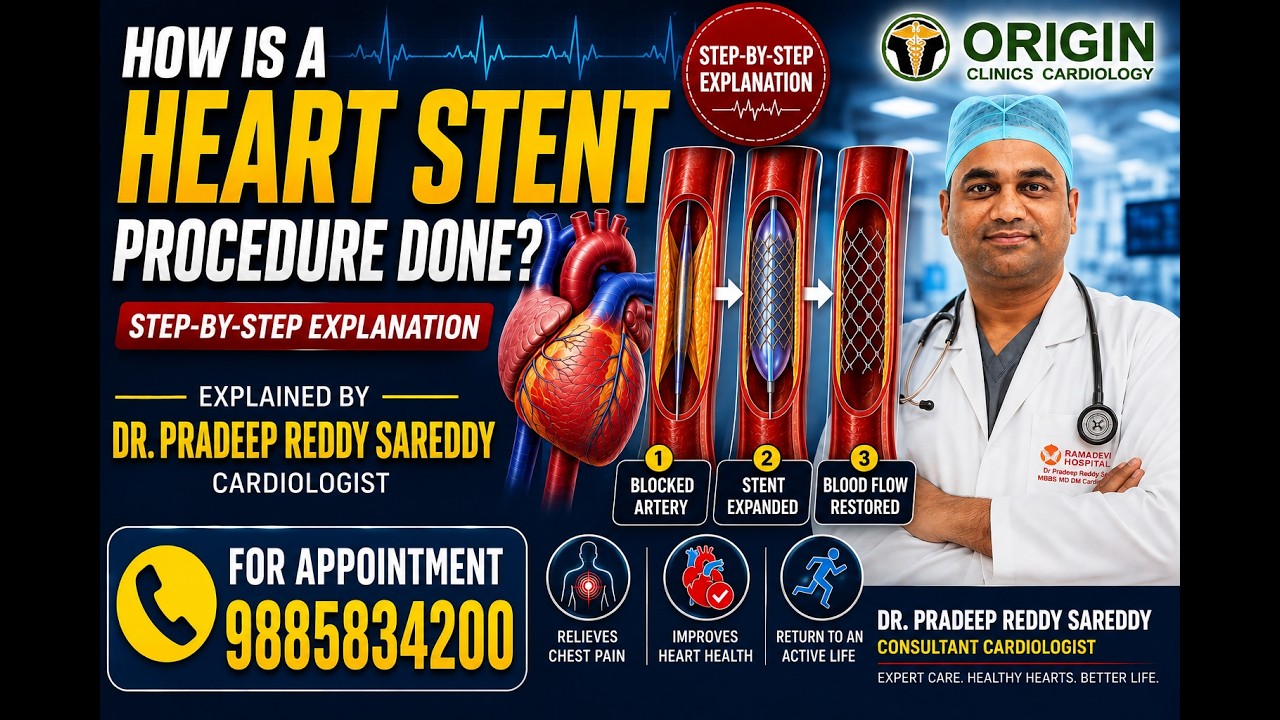 How Is a Heart Stent Procedure Done? | Explained by Dr. Pradeep Reddy Sareddy, Cardiologist