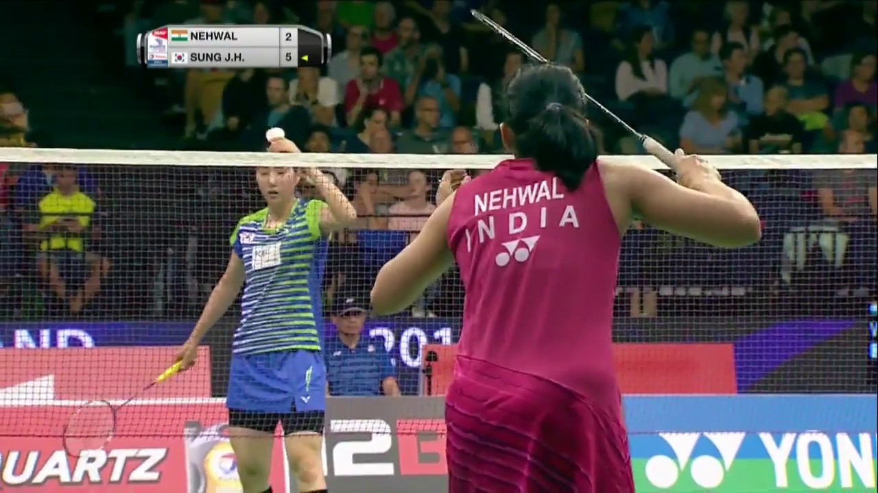 TOTAL BWF World Championships 2017 | Badminton R16 M8-WS | Saina Nehwal vs Sung Ji Hyun