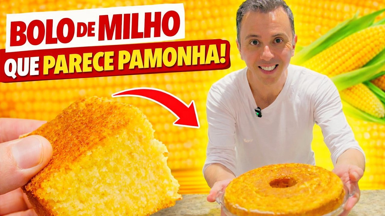 COMO FAZER BOLO DE MILHO QUE PARECE PAMONHA.