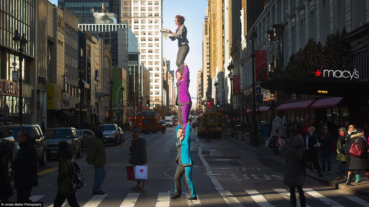 Unbelievable Circus Tricks in New York City Streets