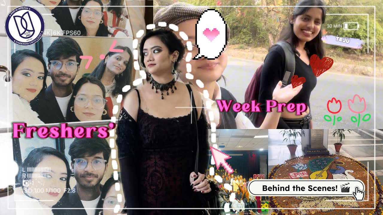 🏛️ Freshers’ Week at JNU 🕺🎊 | The BTS & Uncut Chaos! (You Weren’t Supposed to See This 👀)