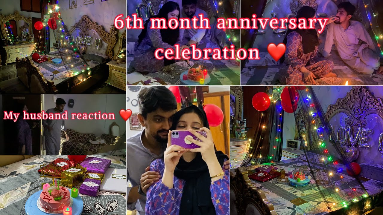 Surprised my husband on our anniversary ❤️ 6 Month hogaya Meri shadi ko❤️ Happy Anniversary 🎉