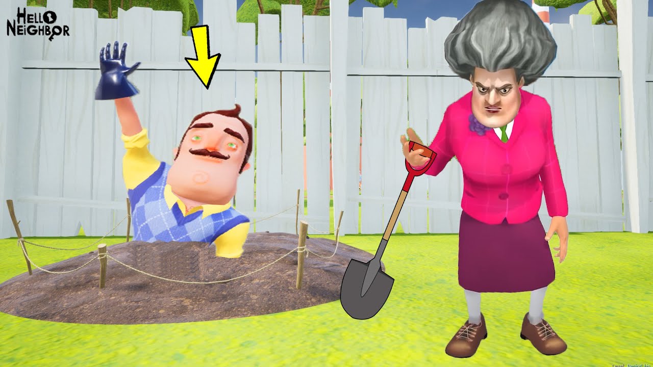 SCARY TEACHER WİLSON'I MEZARA GÖMDÜ 😱 Scary Teacher VS Wilson