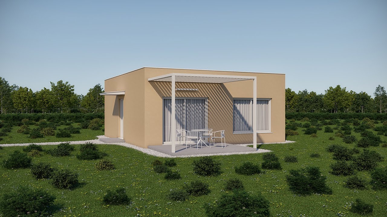 House Plan 11 | Modern Small House 67 sqm | Floor Plan + Renders
