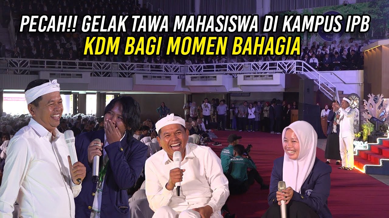 PECAH - GELAK TAWA MAHASISWA DI KAMPUS IPB | KDM BAGI MOMEN BAHAGIA