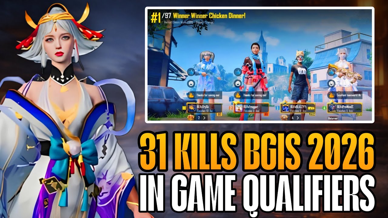 🇮🇳BGIS 2026 INGAME QUALIFIERS! MATCH 2 POV🏆 41 POINTER MATCH🧿🔥
