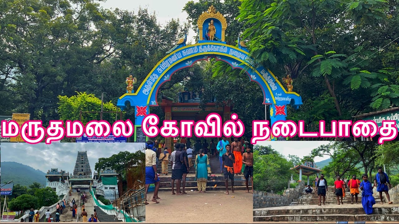 மருதமலை கோவில் நடைபாதை | மருதமலை முருகன் கோவில் | marudamalai nadaipathai