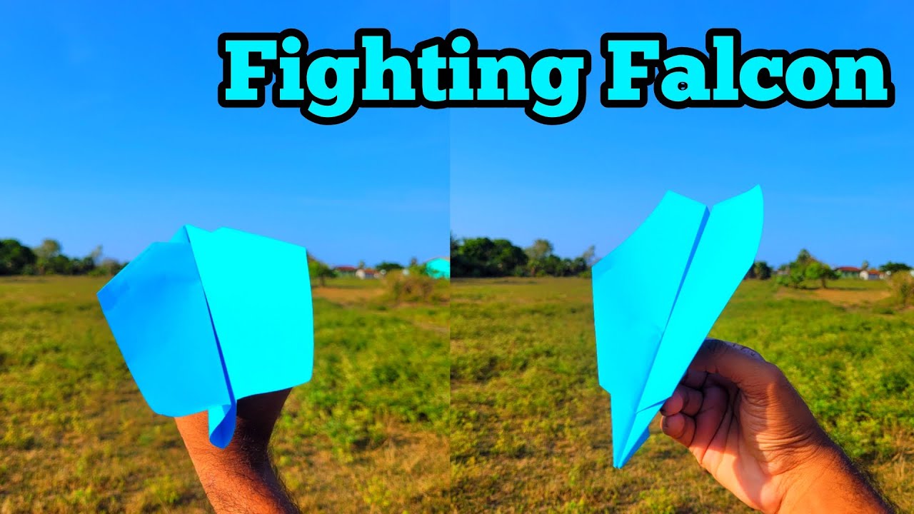 FIGHTING FALCON Plane Flying Style & Making Tutorial | Marki's Origami