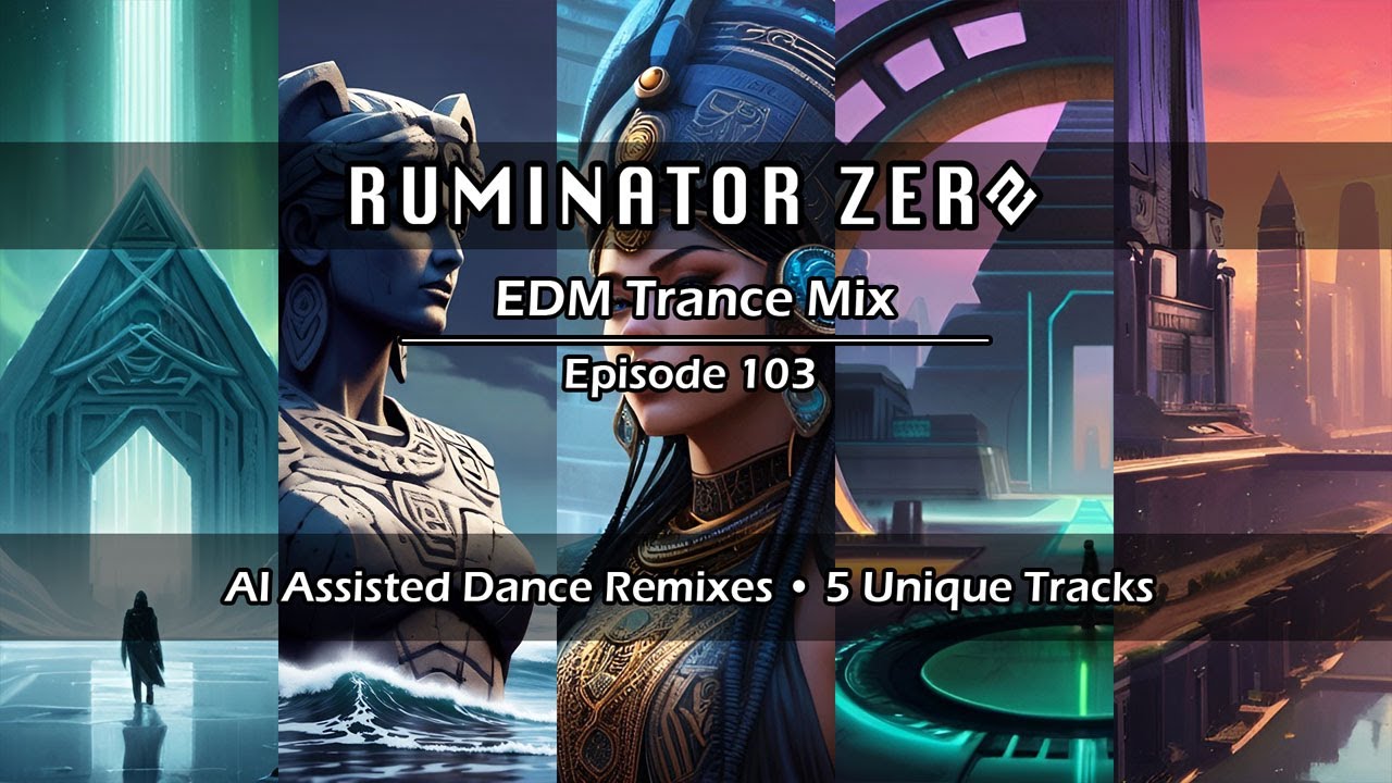 EDM Trance Mix Episode 103 • AI Assisted Dance Music by Ruminator Zero