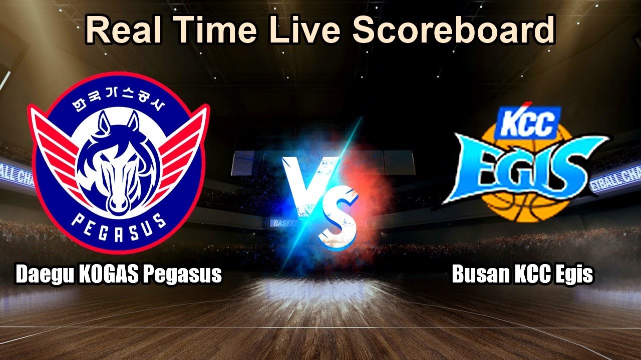 Daegu KOGAS Pegasus vs Busan KCC Egis Live Score - South Korea Korean Basketball League