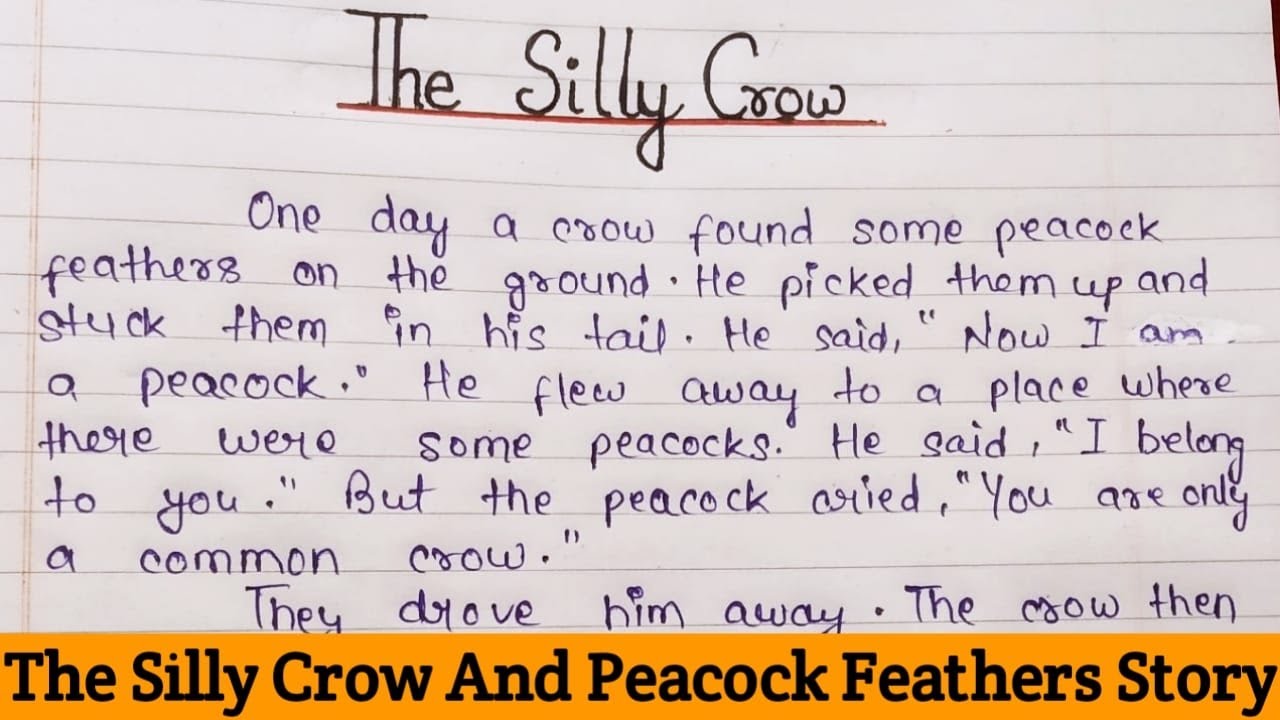 The Silly Crow And Peacock Feathers | The Crow And Peacock Feathers Story | The Crow And The Peacock