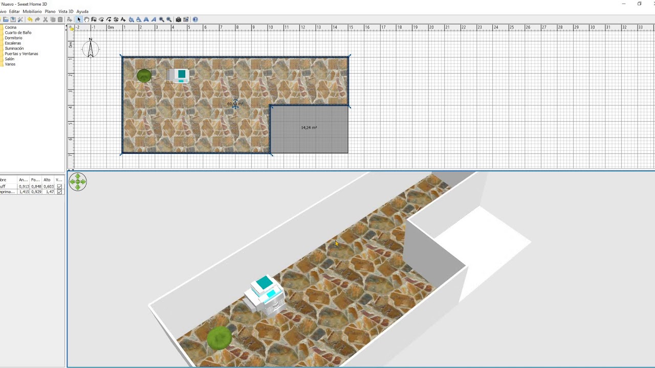 Importar Texturas y Modelos 3D Sweet Home 3D