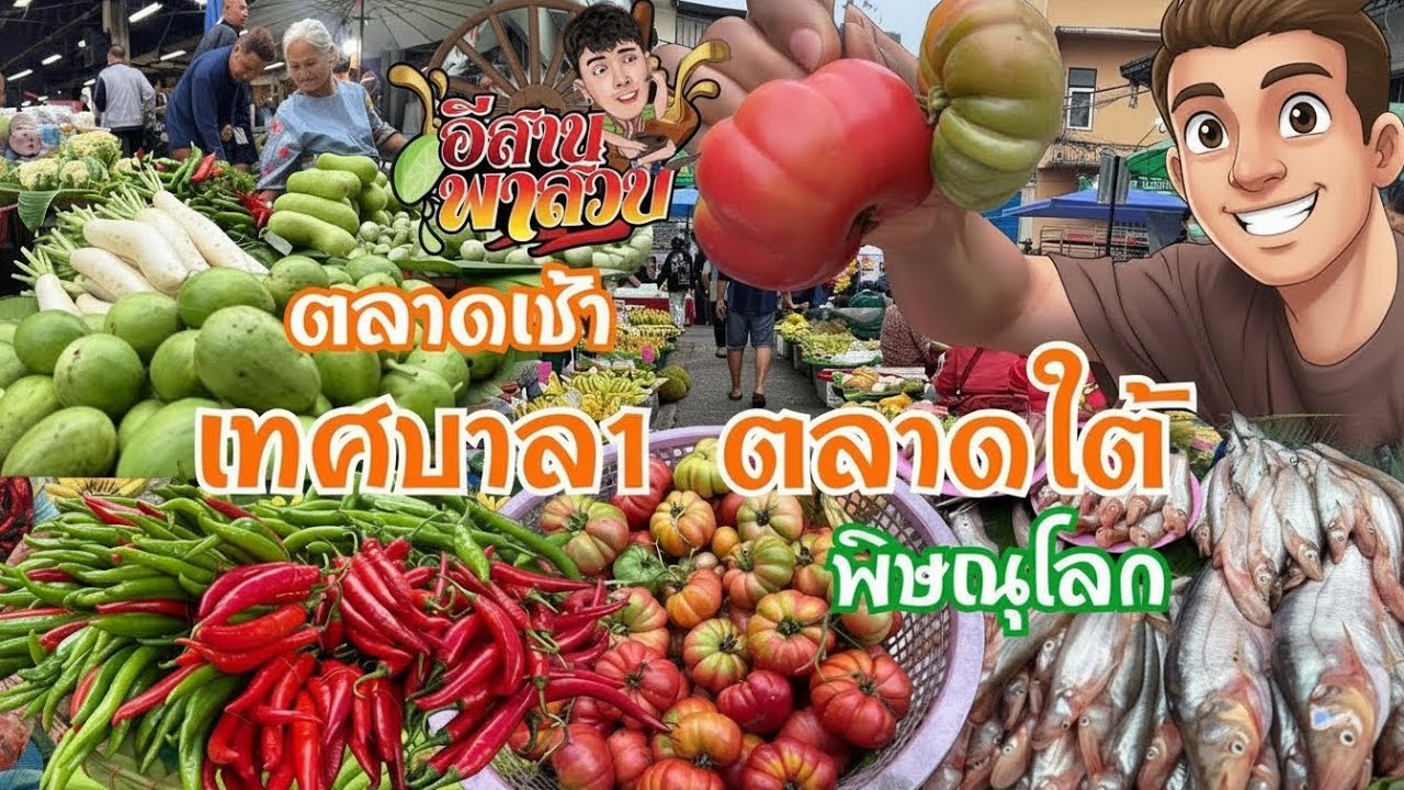 อีสานพาสวบ Ep54 ตลาดเช้าเทศบาล1 ตลาดใต้ พิษณุโลก