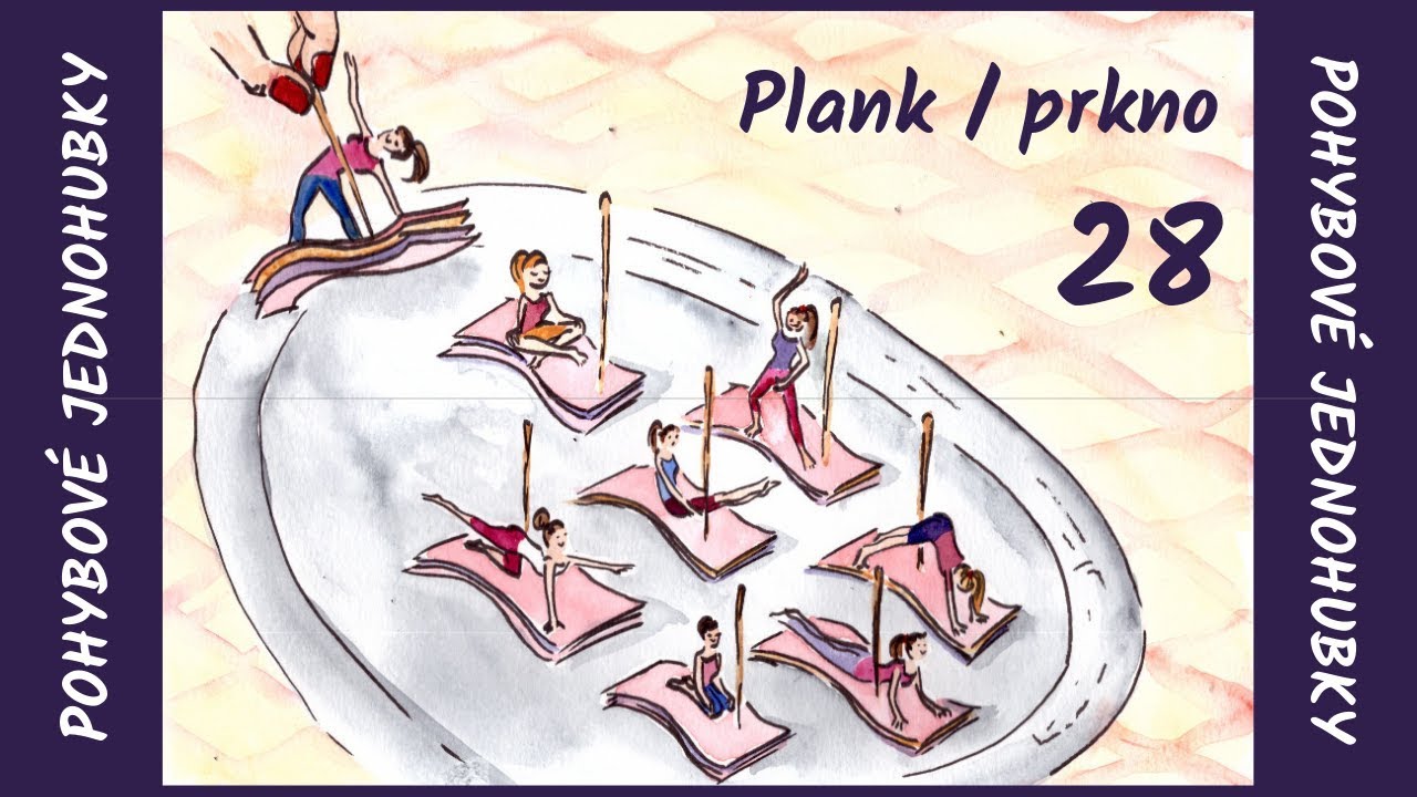 Prkno / plank pro ploché břicho | Pohybové jednohubky 28