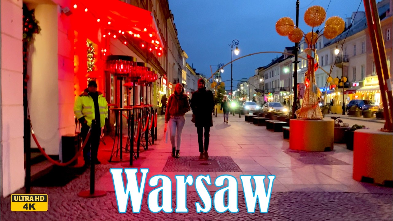 Most Beautiful Views of Warsaw: Breathtaking Walk in 4K, Poland