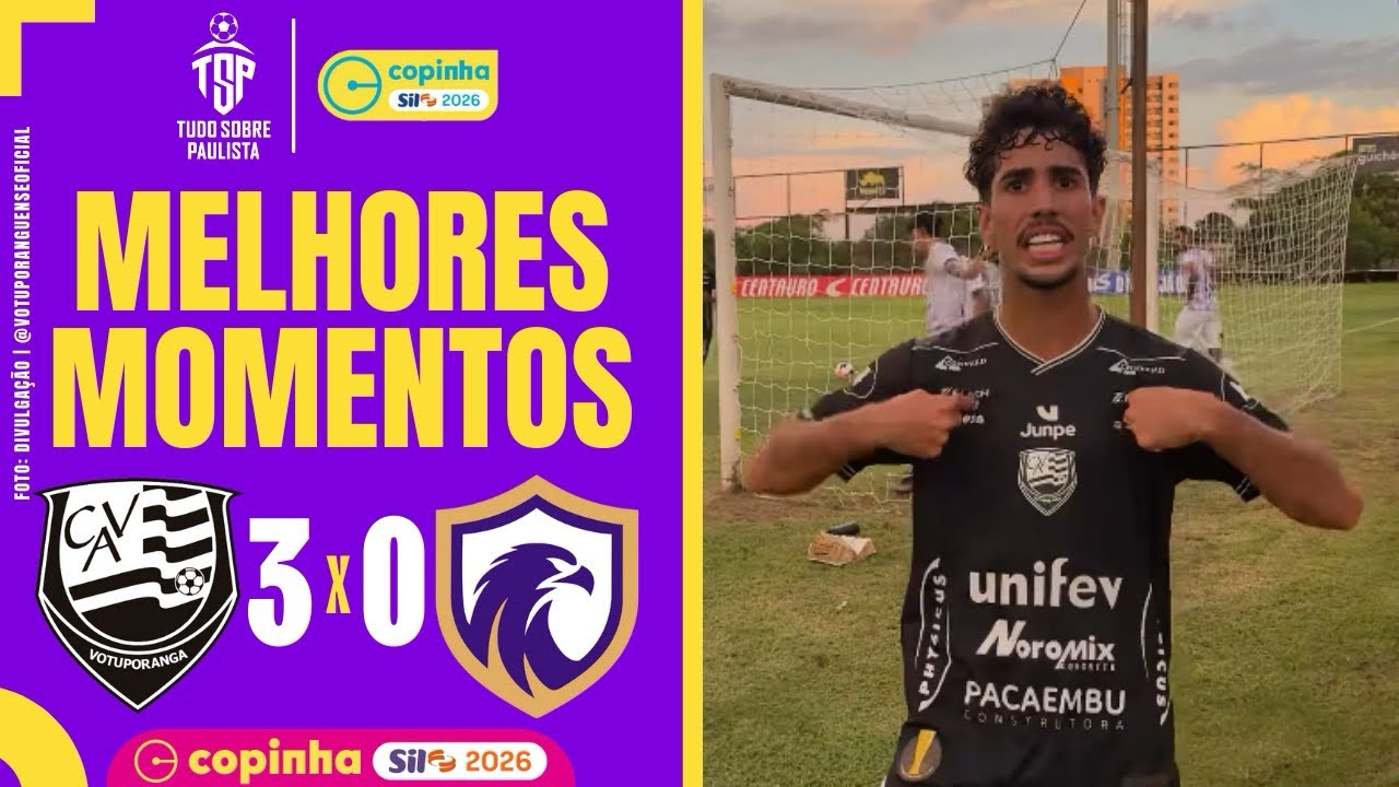 VOTUPORANGUENSE 3 X 0 FALCON | MELHORES MOMENTOS | COPINHA 2026 | 2&ordf; RODADA
