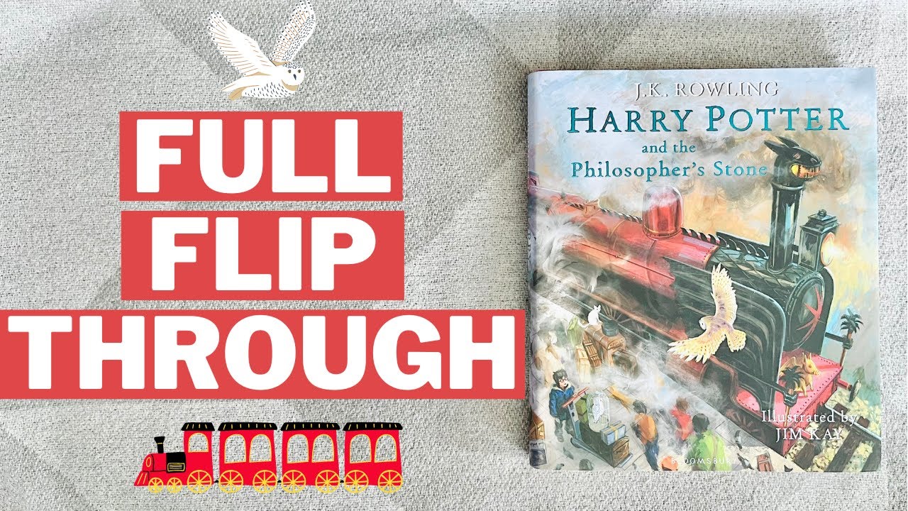 Harry Potter And The Philosophers Stone Hardback Book Illustrated by Jim Kay Full Flip Through