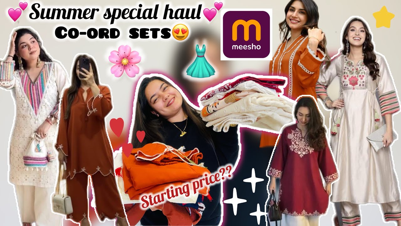 Huge Summer Co-ord Haul from Meesho ☀️💛 | Stylish Sets Under Budget| Chic & Comfy Co-ord Sets 😍🌿 