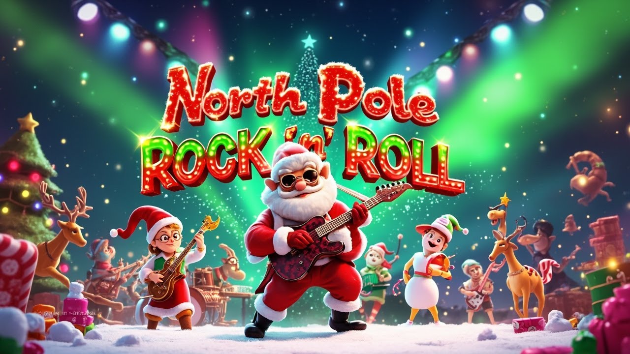 North Pole Rock ’n’ Roll | Kids Christmas Song