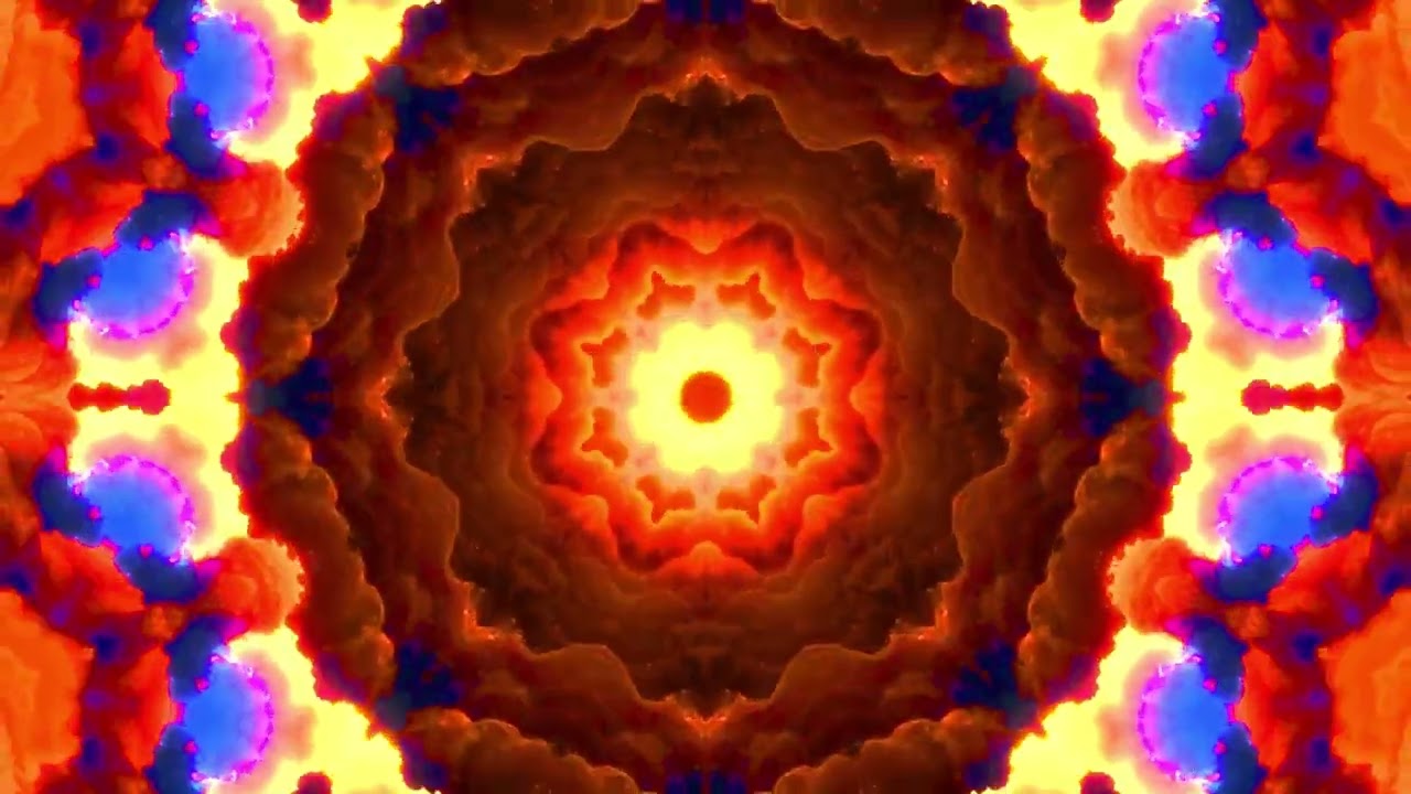 🎭  Colorful Kaleidoscope Relaxation | Enhance Your Meditation Practice ❊60fps 🌞