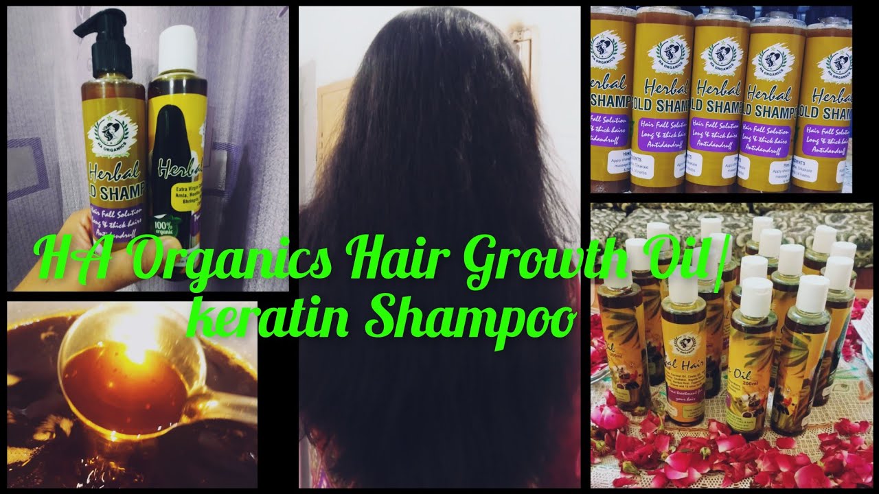 HA Organics Products Review/Extreme Hair Growth Oil/Pure Organic Gold Keratin Shampoo