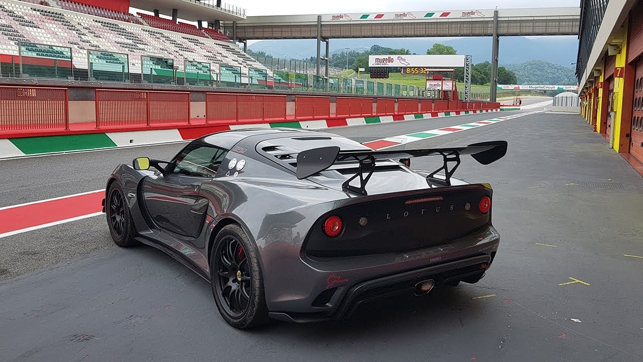 Lotus Exige Cup 380 Exhaust vs Ferrari 458, Lamborgini Huracan, Porsche 911 GT3 | Mugello, June 2018