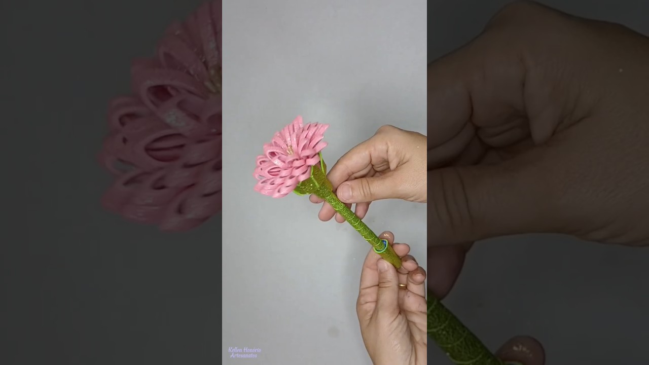 CANETA PERSONALIZADA FLOR DE EVA