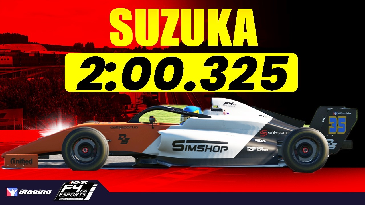 Руководство по трассе Сузука в iRacing F4 - 2:00.325