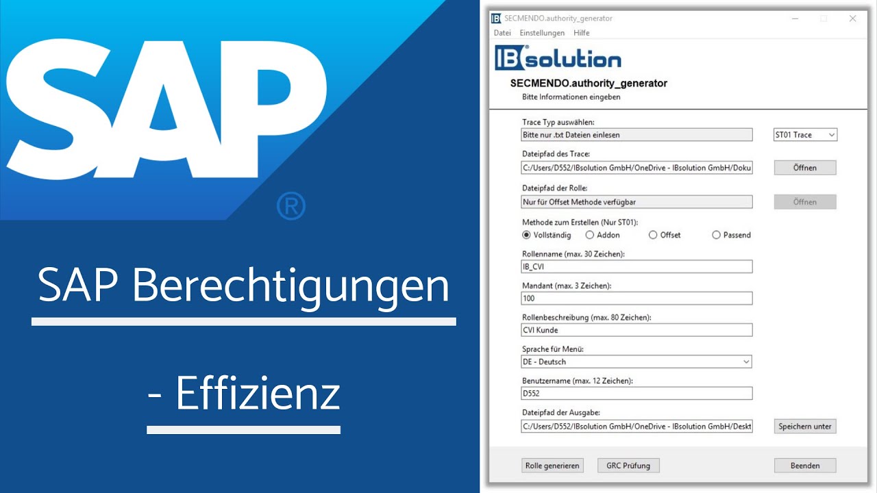 SAP Berechtigungen effizient managen und maßgeschneiderte Rollen automatisch erstellen