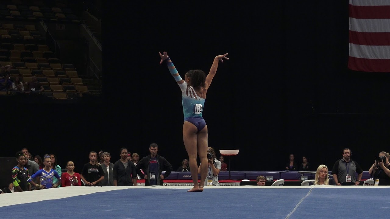 Margzetta Frazier – Floor Exercise – 2018 U.S. Gymnastics Championships – Senior Women Day 1