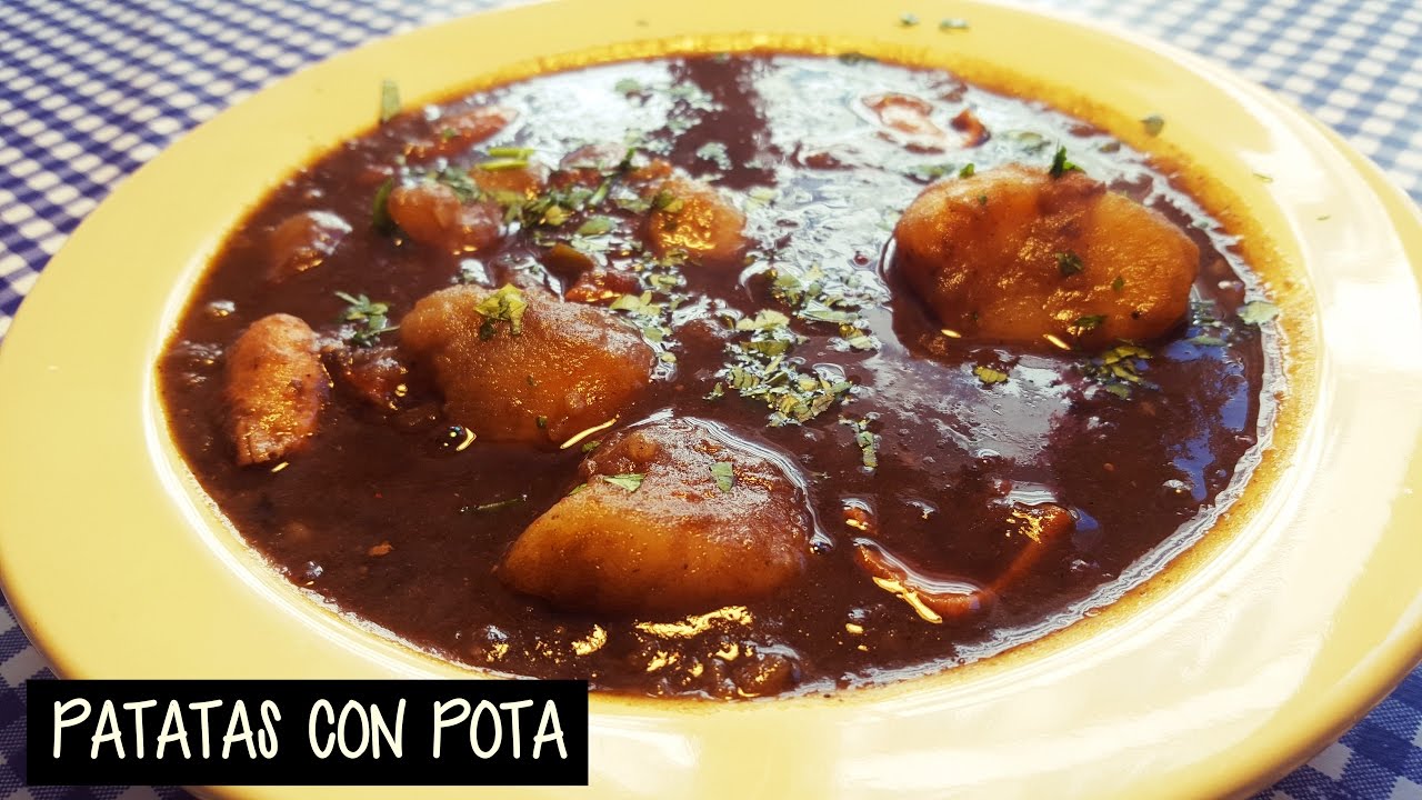 GUISO DE PATATAS CON POTA O CALAMAR
