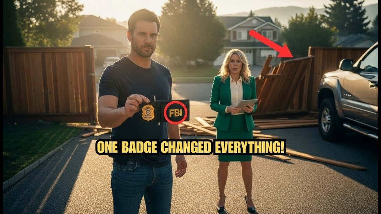 HOA Karen Demolished My Fence — She Froze When I Showed My FBI Badge