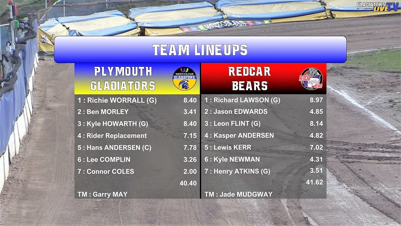Plymouth 'Gladiators' vs Redcar 'Bears' | Championship | 30/08/2022 | Gladiators TV