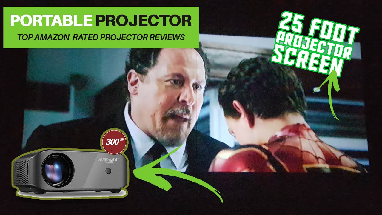 25 Feet / 300 Inch Outside Projector - Testing ViviBright F10 Mini Portable Projector Review