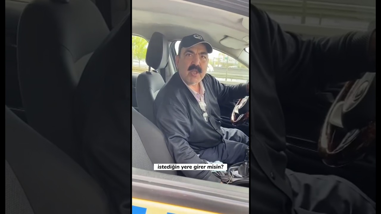 Taksici ve motosiklet sürücüsü arasında geçen diyalog ￼