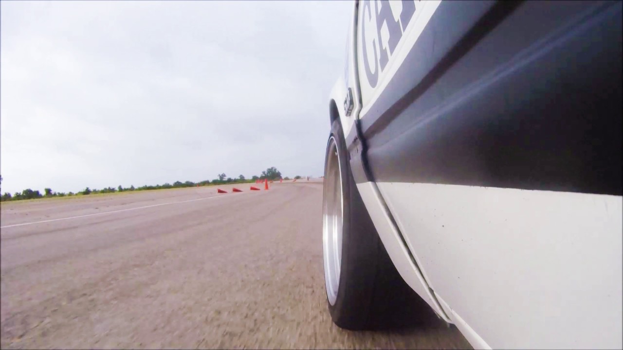 Front Wheel View of MM Equipped Mustang Coupe Autox CAM Challenge Mineral Wells 6/19/17