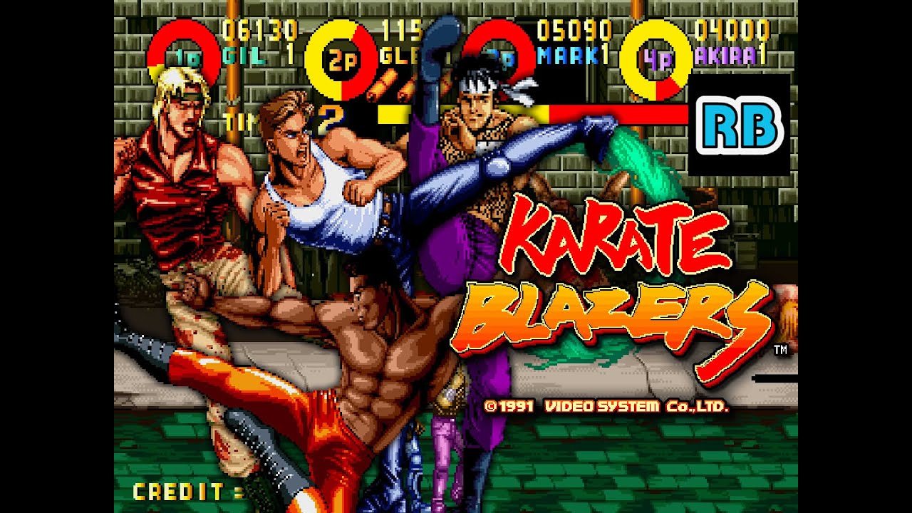 1991 [60fps] Karate Blazers 4Players ALL