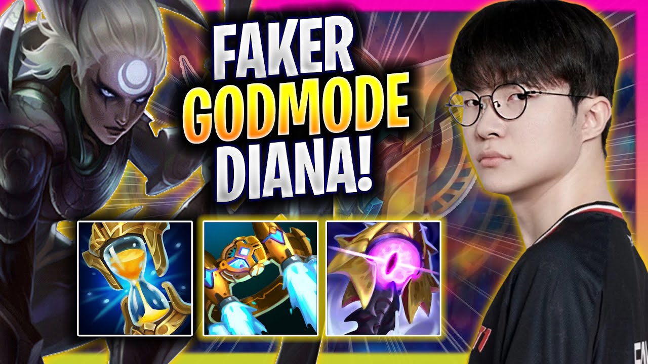 FAKER LITERALLY GOD MODE WITH DIANA! - T1 Faker Plays Diana JUNGLE vs Ekko! | Season 2025
