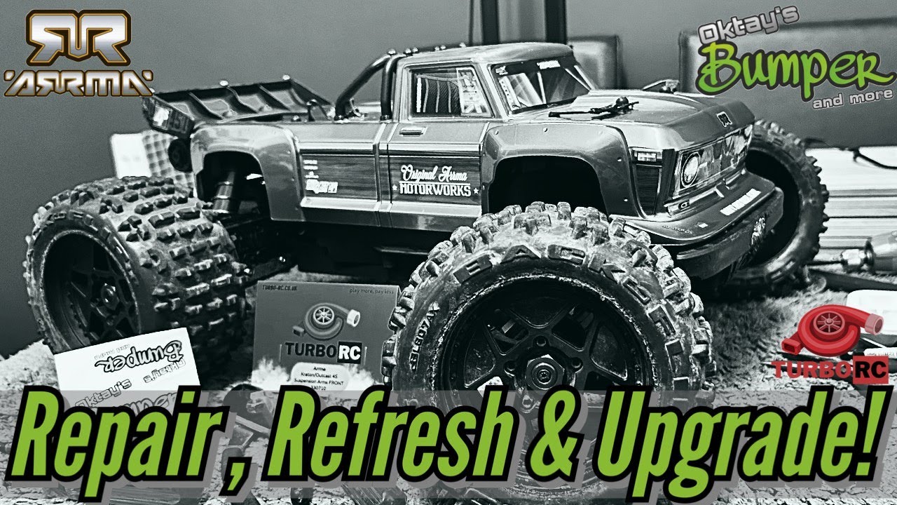 Arrma Outcast 4s v2: Repair, Refresh & Upgrade with Okatys Slipper Assembly & Turbo RC Spares