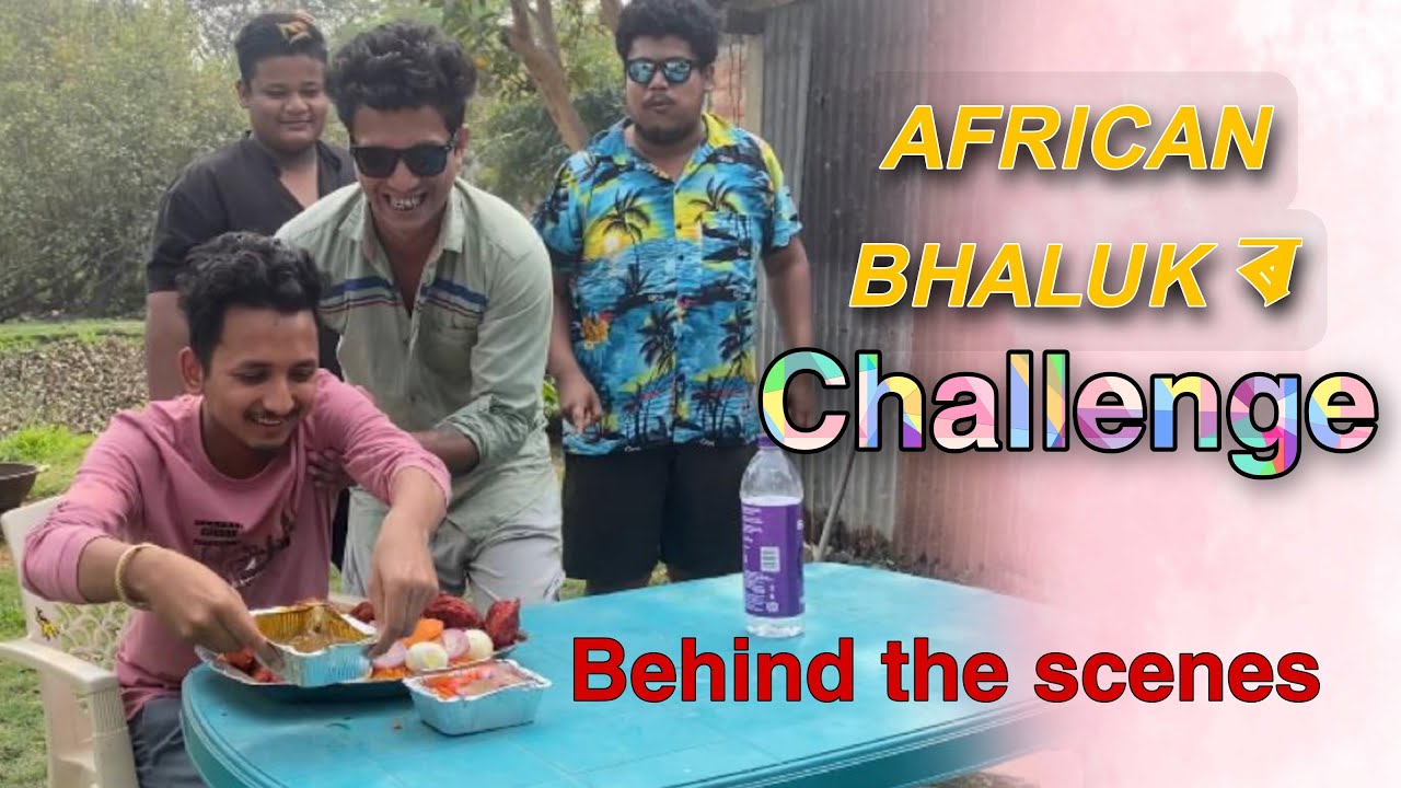 @africanbhaluk9543 r logt Challenge || Kiba Vlogs || Bhargab || Assamese comedy vlog 2023