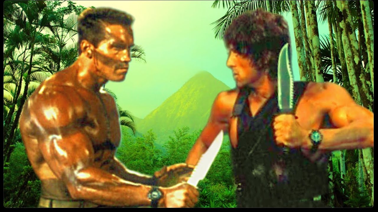 Rambo vs Commando 4K | Full fight showdown edit                   (mandatory info: weapons are fake)