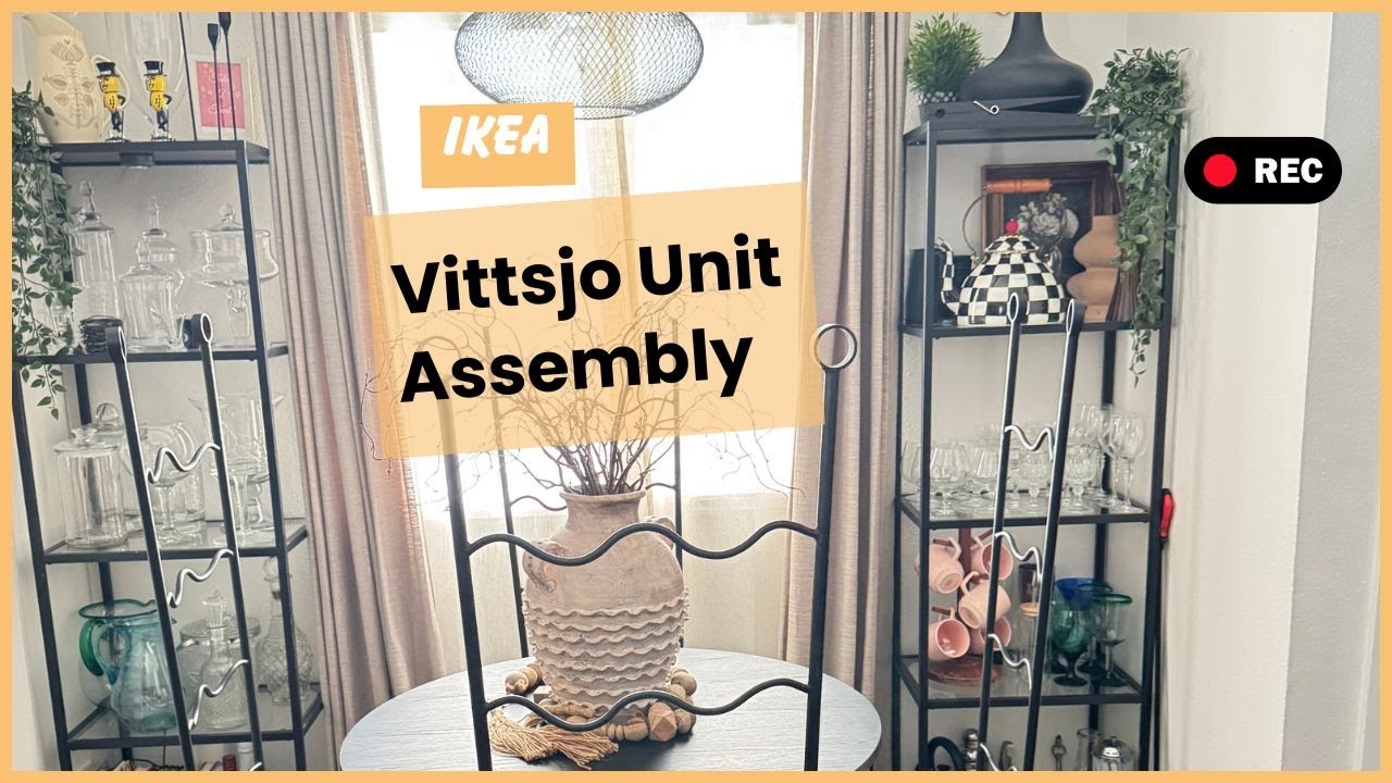 Ikea Vittsjo shelf Assembly Tutorial & Decorate.